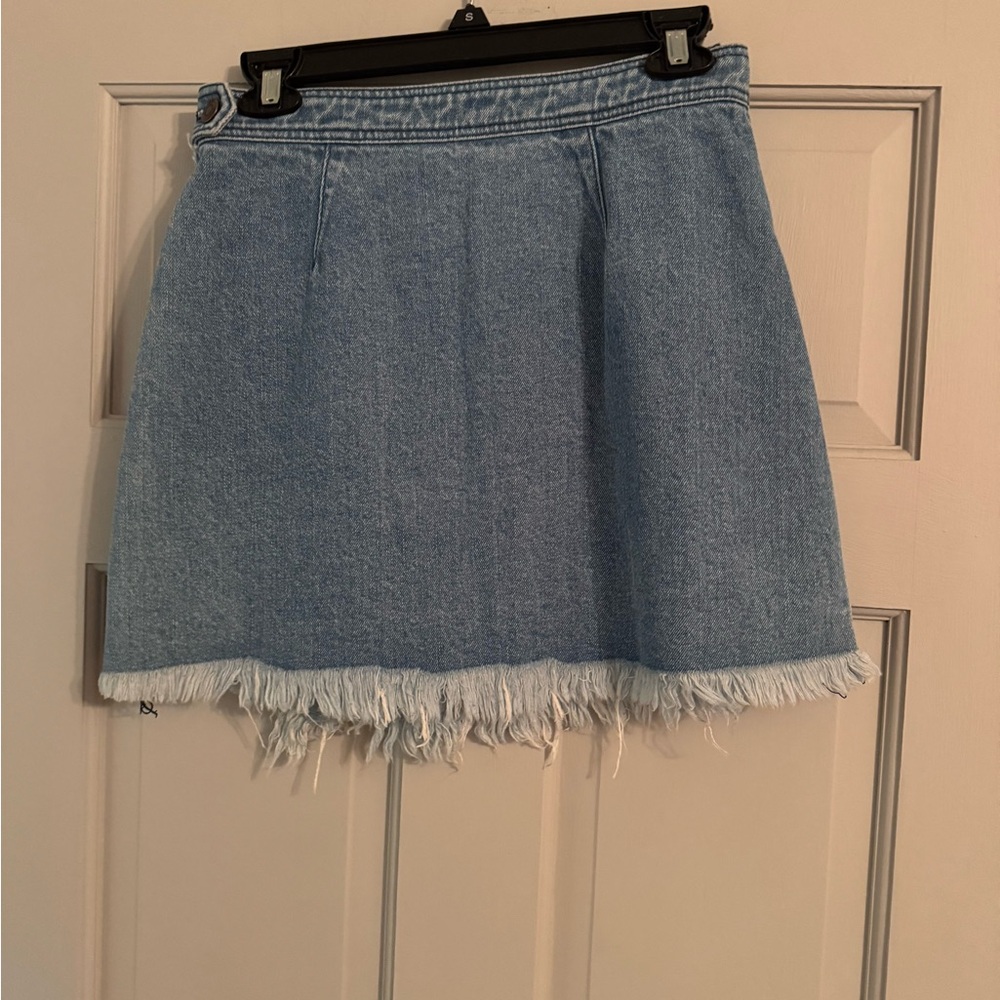 Pistola denim Wrap Mini Skirt - Picture 2 of 3